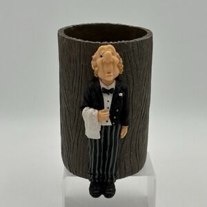 Vintage James The Butler Figurine Tree Wine Bottle Holder Bistro Bar Decor